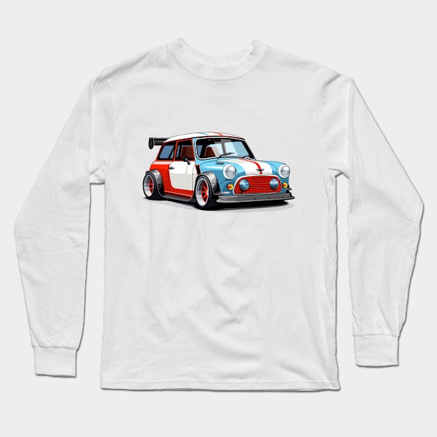 Mini GP Cartoon Long Sleeve T-Shirt by SynchroDesign